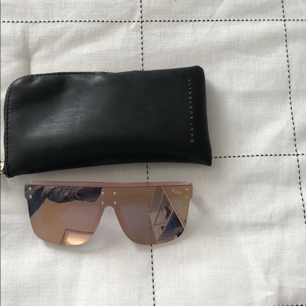 Quay Australia pink sunglasses